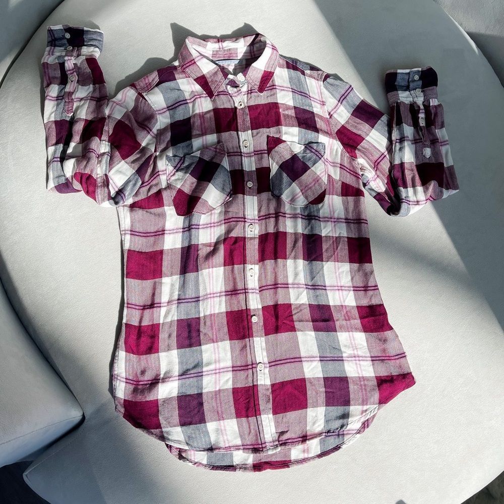 EUC A NEW DAY button down plaid shirt